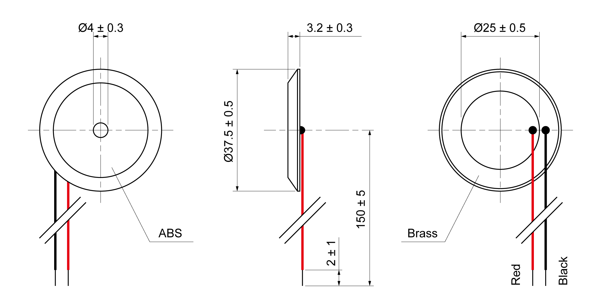 XPT37PP-30A35-W Mechanical Drawing